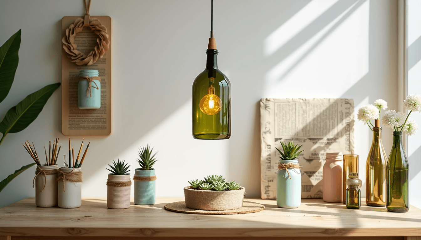 12 Easy Recycled Decorations From Items Already in Your Home